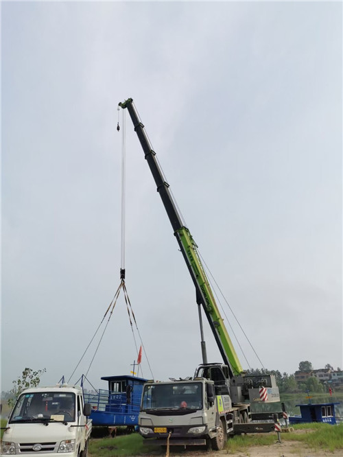 隆回县桥梁建设吊装案例